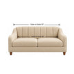 Noorvan 2 seater fabric sofa dimensions: 51 inch outer width and 44 inch inner width