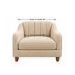 Noorvan single seater sofa chair dimensions: 30 inch outer width and 22 inch inner width