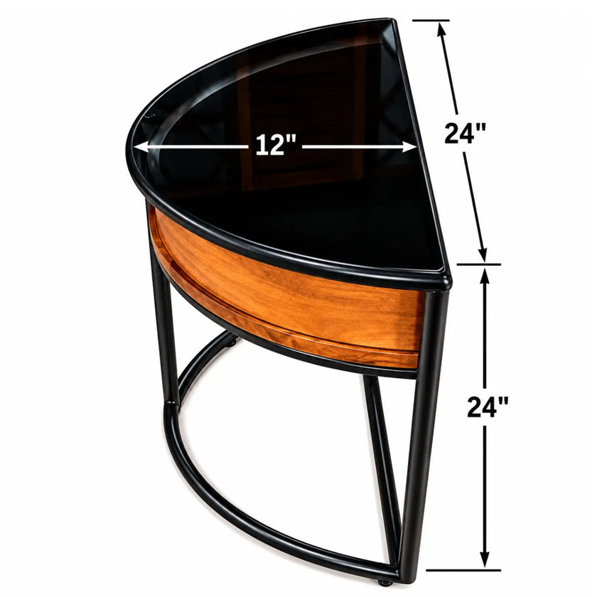 Pannavan Lift Top Coffee Table with Half-Moon End Table