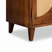 Petal Solid Wood 2 Door Cane Wardrobe