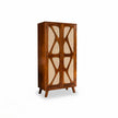 Petal Solid Wood 2 Door Wardrobe with X Cane Webbing