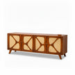 Petal X Plus Solid Wood 4 Door Sideboard with Cane Webbing