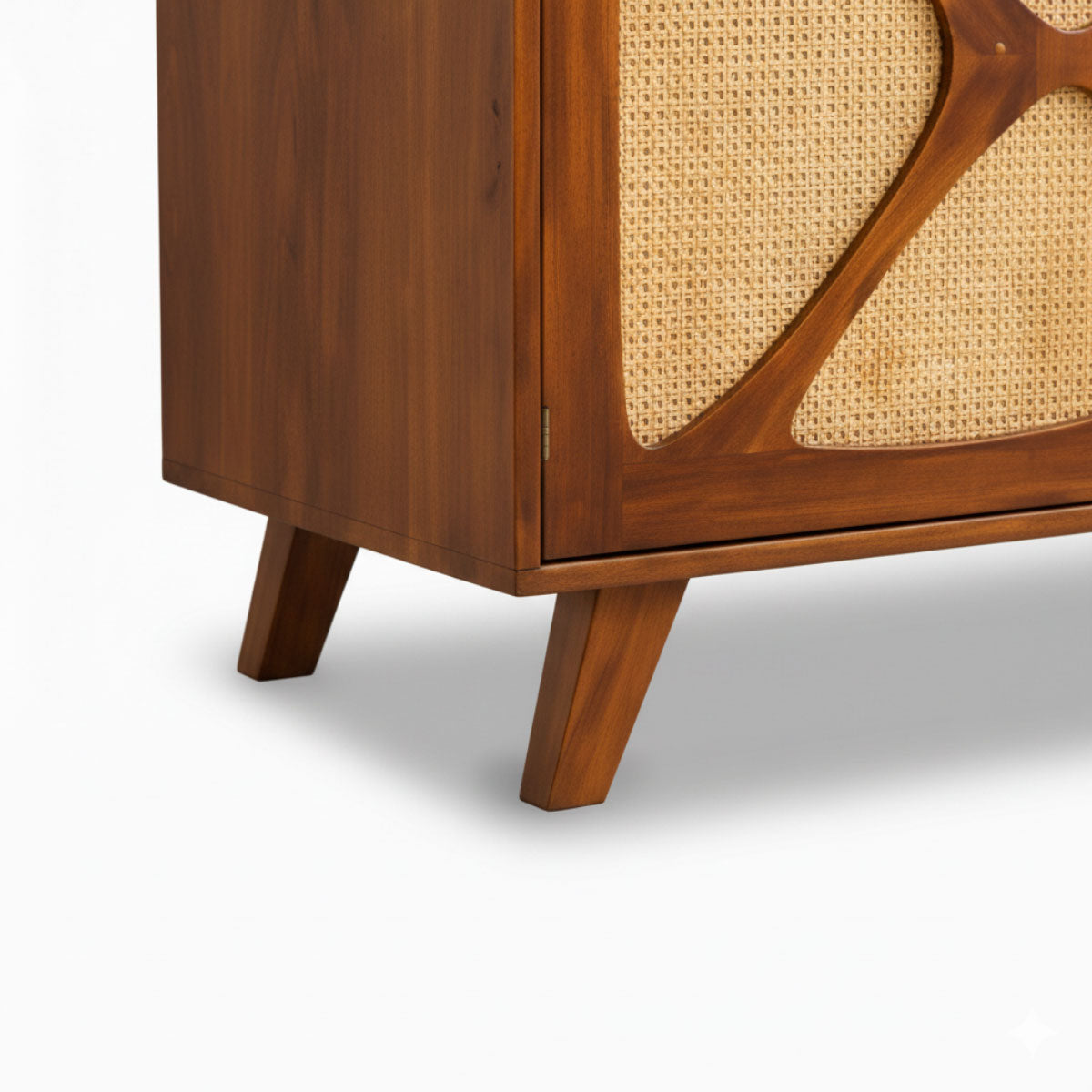 Petal X Plus Solid Wood 4 Door Sideboard with Cane Webbing