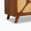 Petal X Plus Solid Wood 4 Door Sideboard with Cane Webbing