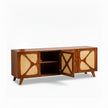 Petal X Plus Solid Wood 4 Door Sideboard with Cane Webbing