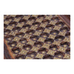 Close-up of hammered brass grid top on Rajasthani vintage center table