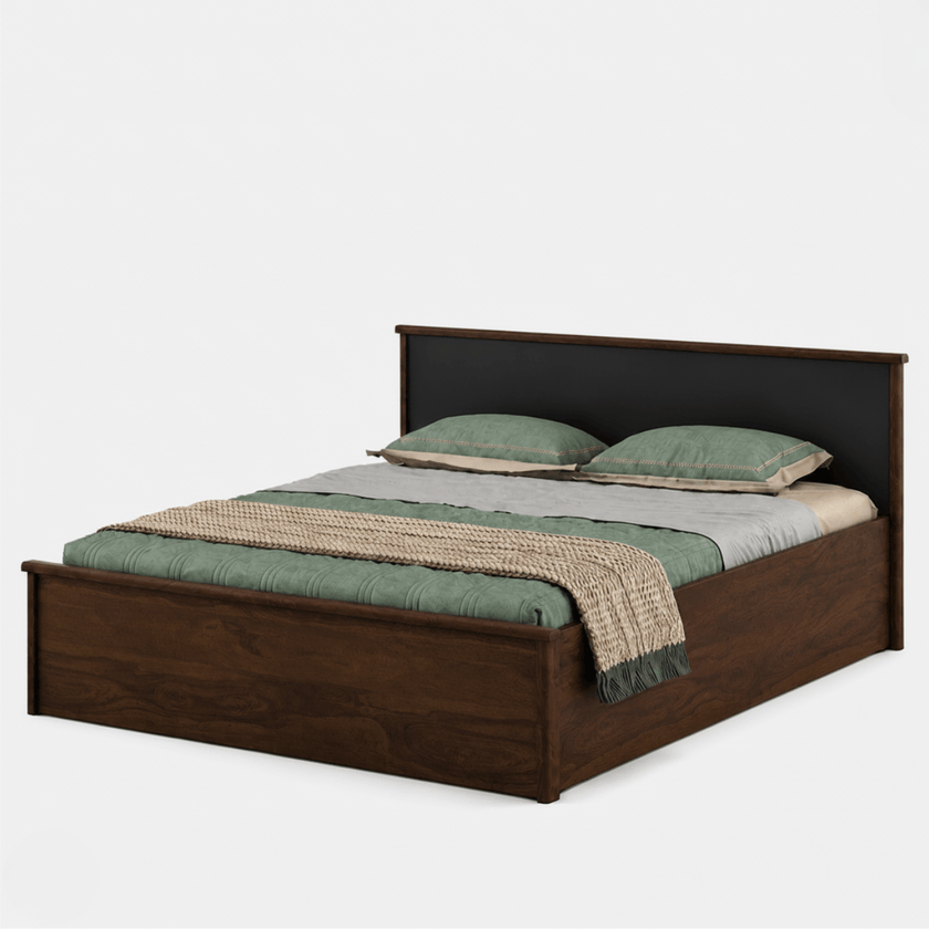 Redline Solid Sheesham Wood Bed with Headboard