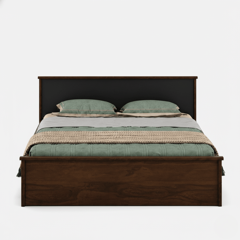 Redline Solid Sheesham Wood Bed with Headboard