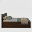 Redline Solid Sheesham Wood Bed with Headboard