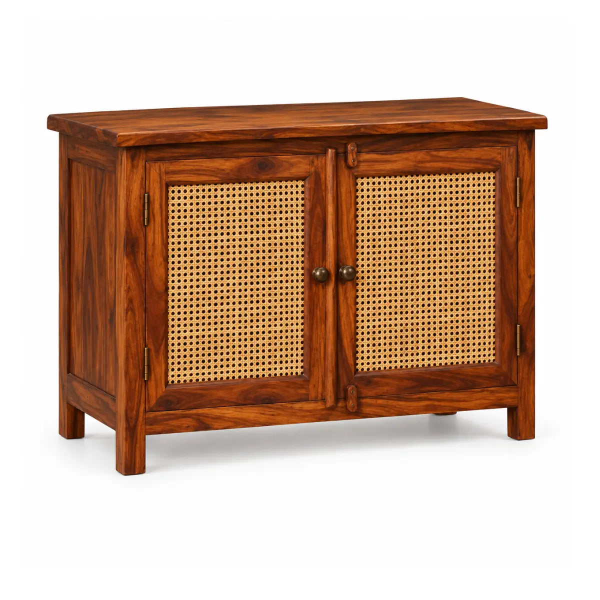 Rehva Sheesham Wood 2 Door Sideboard with Cane Doors