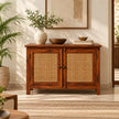 Rehva Sheesham Wood 2 Door Sideboard with Cane Doors