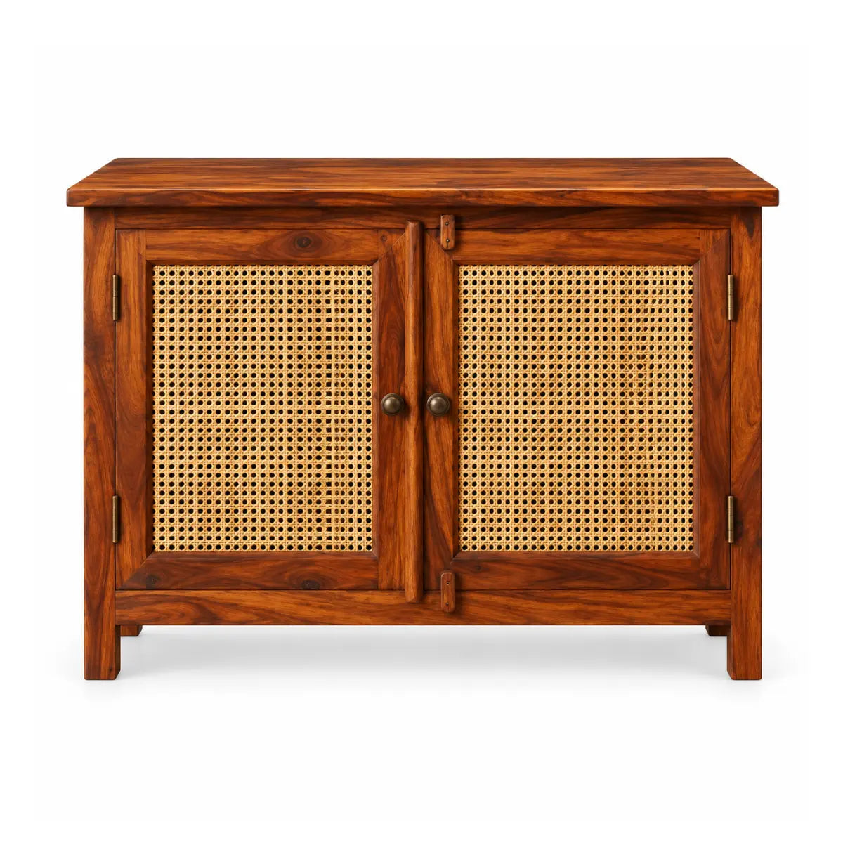 Rehva Sheesham Wood 2 Door Sideboard with Cane Doors