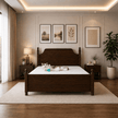 Riwaaz Solid Sheesham Wood Four Post Bed with Ball Finials