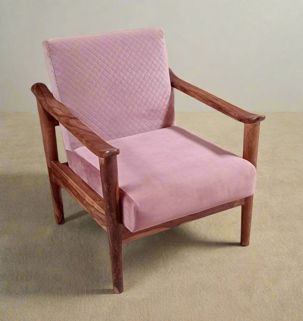 Rose Customizable Sofa Set – 3-2-1 or Single Seating Options :: Comfortable Space saving Honey-Teak Sofa Single Seater