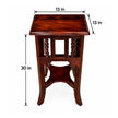Shahvan Square Wooden End Table with Spindle Gallery