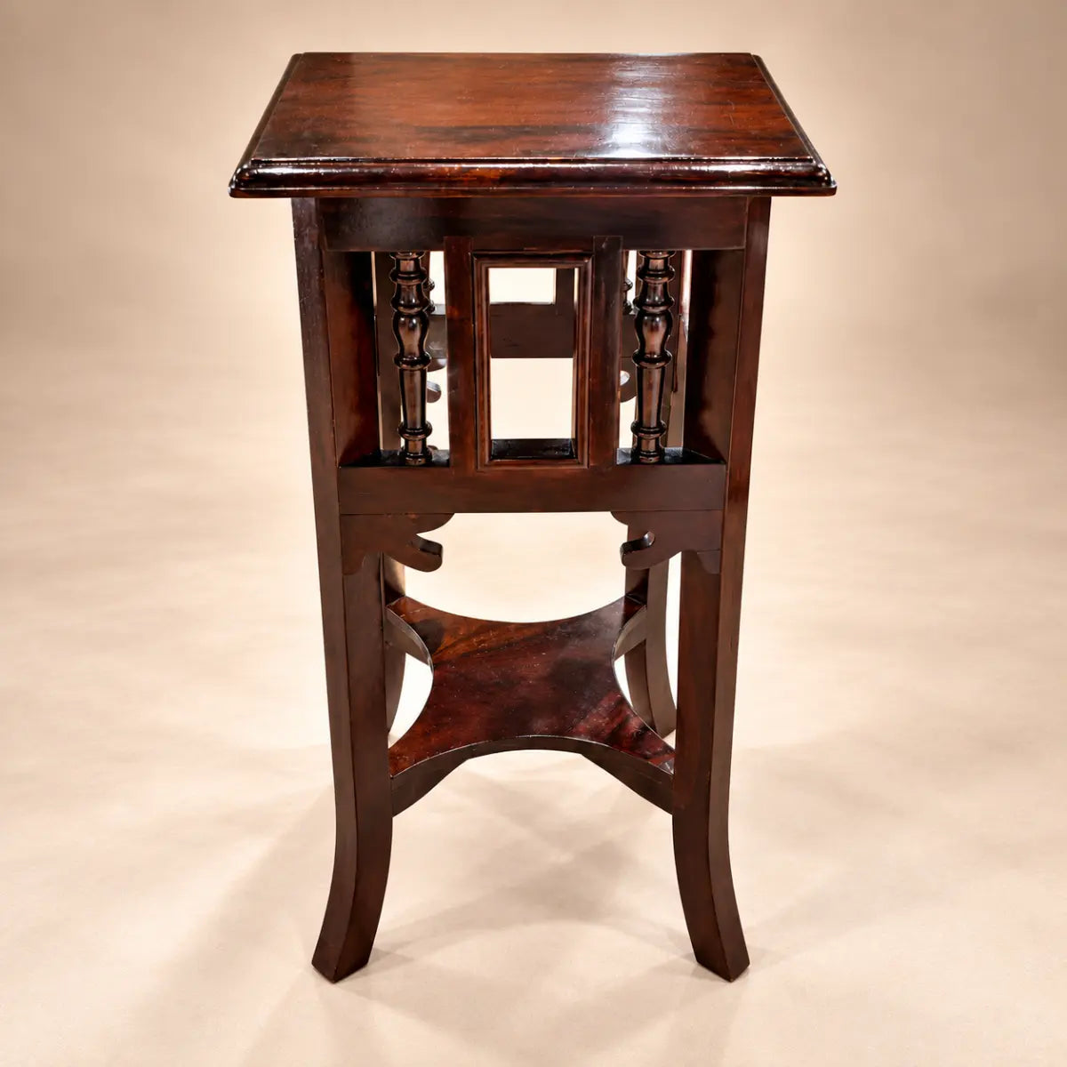 Shahvan Square Wooden End Table with Spindle Gallery