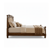 Siligudi Sheesham Wood Bed with Tufted Upholstered Headboard