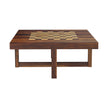 Khimsar Sheesham Square Chess Board Coffee Table with 4 Stools - Induscraft