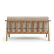 Taruvik Solid Wood 2 Seater Sofa with Angled Frame