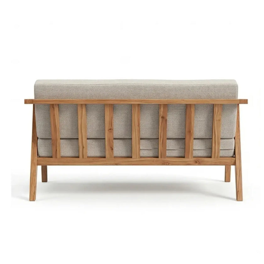 Taruvik Solid Wood 2 Seater Sofa with Angled Frame