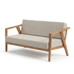 Taruvik Solid Wood 2 Seater Sofa with Angled Frame