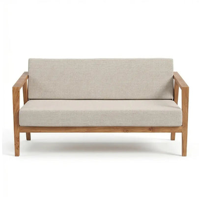 Taruvik Solid Wood 2 Seater Sofa with Angled Frame