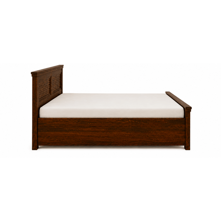 Thomas Louvred Panel Solid Sheesham Wood Bed