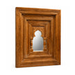 Toranya Carved Wooden Mirror Frame with Arch and Pillars