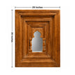 Toranya Carved Wooden Mirror Frame with Arch and Pillars