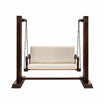 Vayun Sheesham Wood Swing With Cushioned Back and Seat