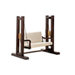 Vayun Sheesham Wood Swing With Cushioned Back and Seat