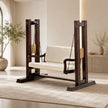 Vayun Sheesham Wood Swing With Cushioned Back and Seat
