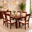 Veritas Sheesham Wood Classic 6 Seater Rectangular Dining Set - Interior