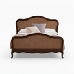 Vimaan Victorian Cane Solid Sheesham Wood Bed