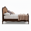 Vimaan Victorian Cane Solid Sheesham Wood Bed
