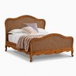 Vimaan Victorian Cane Solid Sheesham Wood Bed