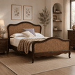 Vimaan Victorian Cane Solid Sheesham Wood Bed