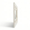 Side view of the Vintage White Wooden Wall Mirror