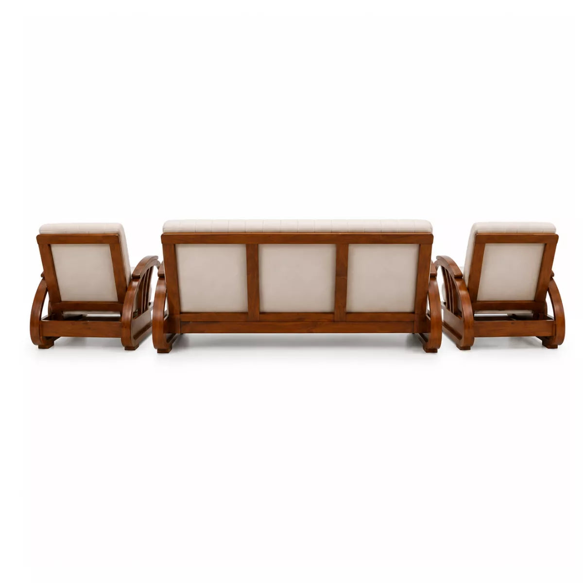Wingman Teak Wood Sofa Set 3+1+1 (5 Seater)