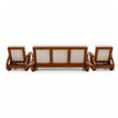 Wingman Teak Wood Sofa Set 3+1+1 (5 Seater)