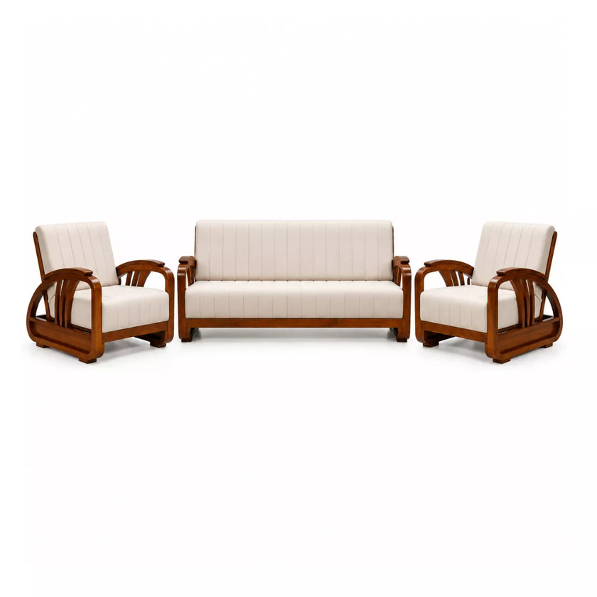 Wingman Teak Wood Sofa Set 3+1+1 (5 Seater)