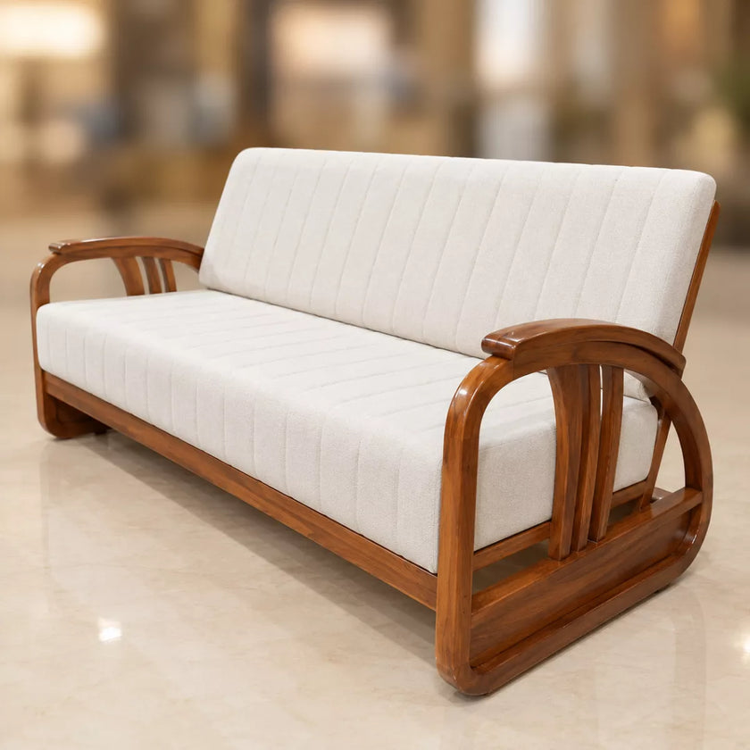 Wingman Teak Wood Sofa Set 3+1+1 (5 Seater)