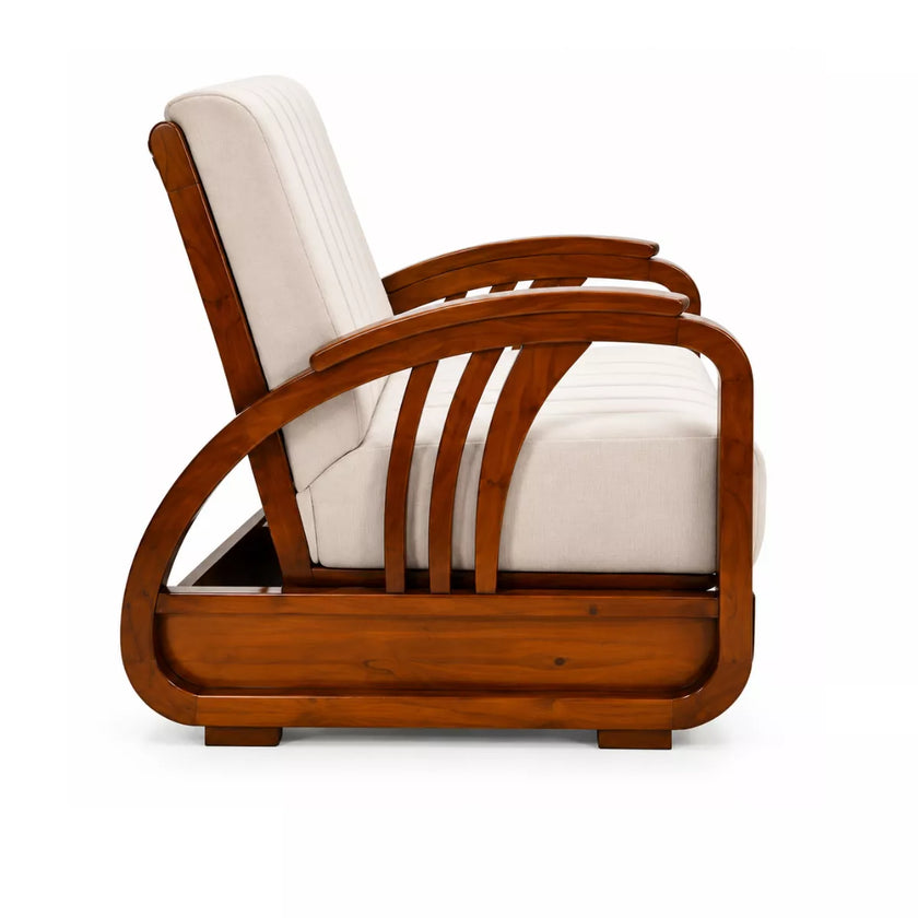 Wingman Teak Wood Sofa Set 3+1+1 (5 Seater)
