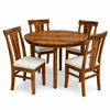Yeshua Modern Sheesham Wood 4 Seater Round Dining Set