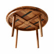 Yeshua Scandinavian Sheesham Wood 4 Seater Round Dining Table