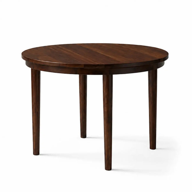 Yeshua Scandinavian Sheesham Wood 4 Seater Round Dining Table
