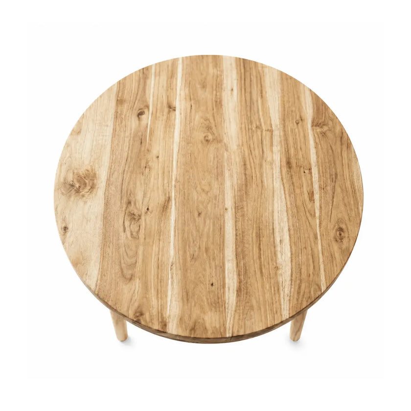 Yeshua Scandinavian Sheesham Wood 4 Seater Round Dining Table