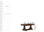 Yeshua Rectangular Sheesham Wood Coffee Table with Pedestal Base - Induscraft